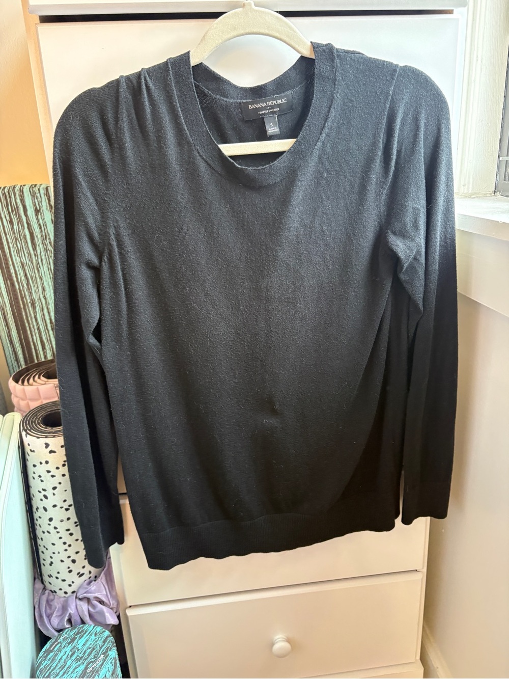 Banana Republic Black Crew Neck Sweater